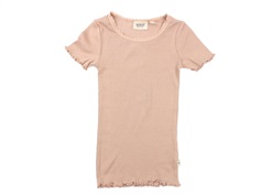 Wheat rose dawn t-shirt rib lace